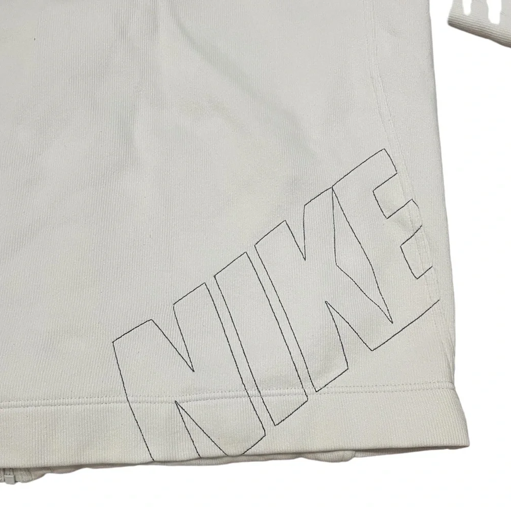 Vintage Nike Grey Tag Heavyweight Full Zip Embroidered Spell Out Size Large - Picture 4 of 6